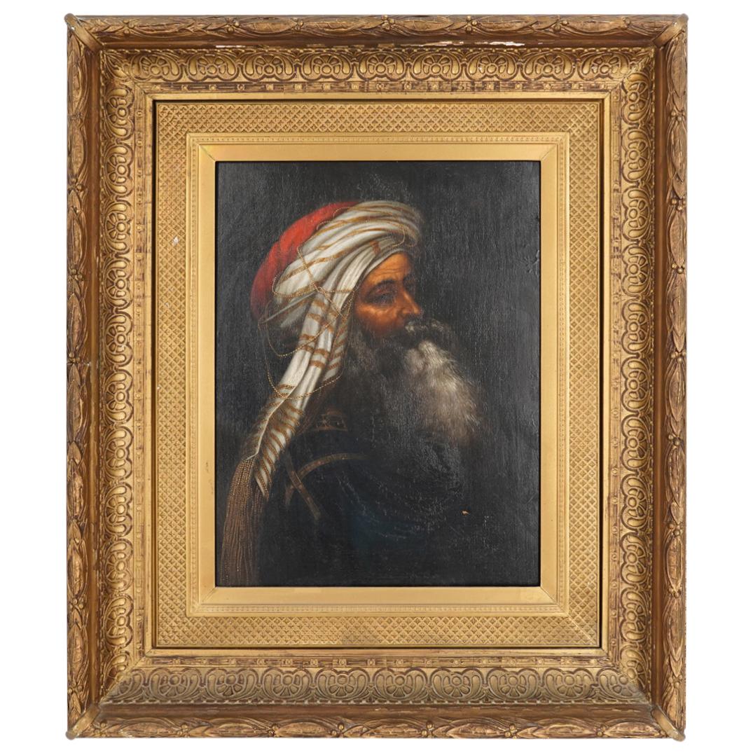 In the Manner of Friedrich von Amerling Antique Oil Portrait on Board (1 of 4)