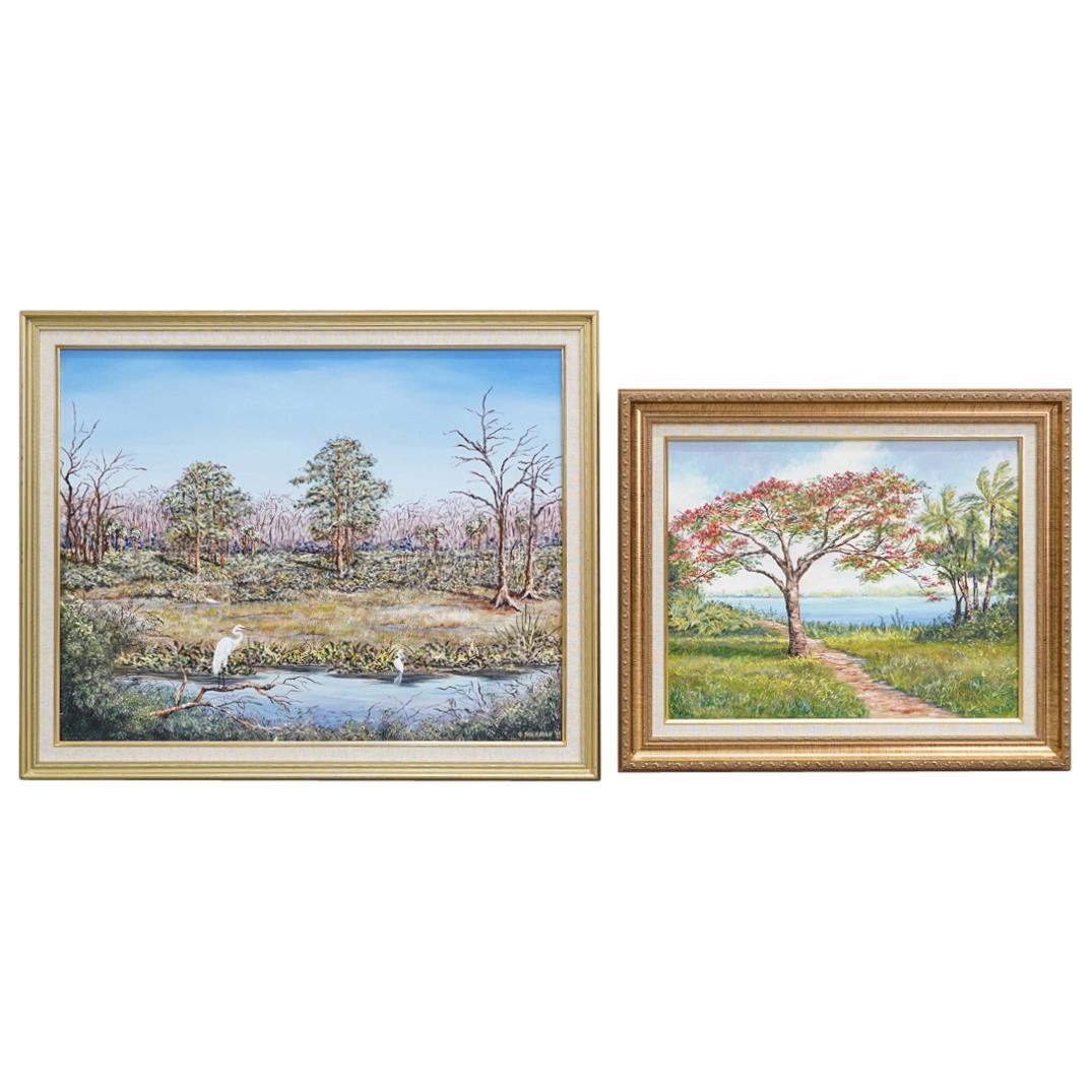 (2Pc) Gregory Sherman Oil Paintings on Canvas (1 of 12)