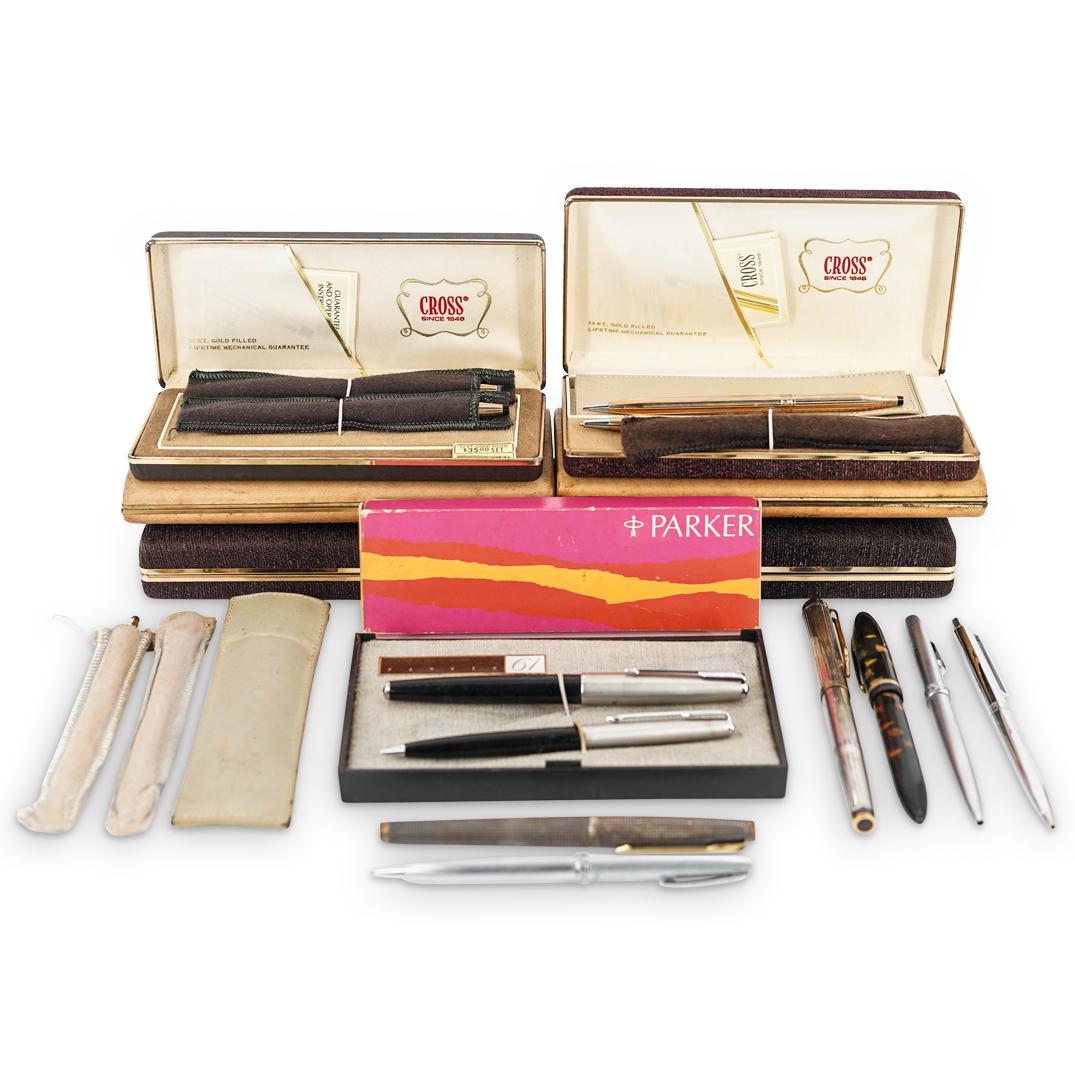 (26 Pc) Misc. Vintage Writting Ink Pens & Pencils Set (1 of 11)