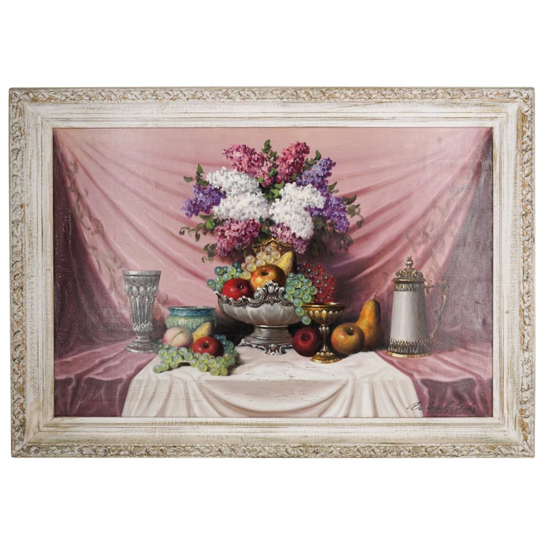 B. Balogh (Hungarian, 20th Cent.) Still Life Oil Painting (1 of 5)