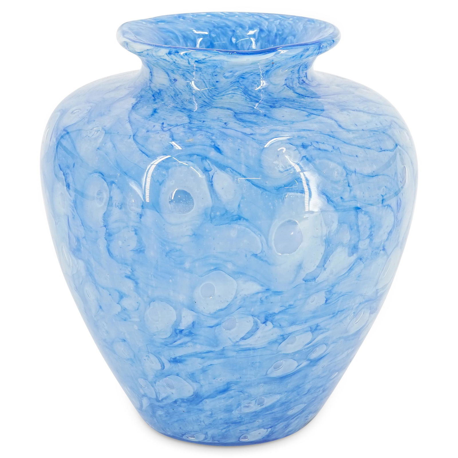 Steuben Blue Cluthra Vase (1 of 6)