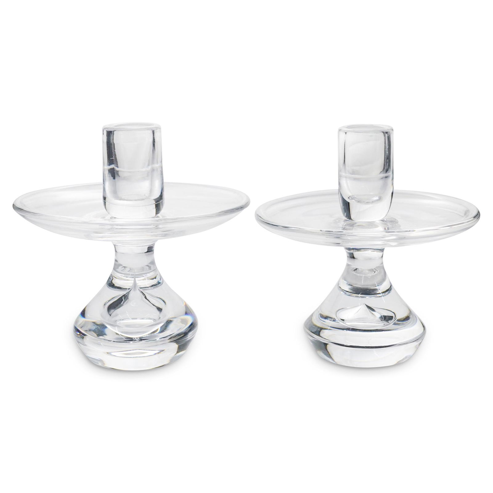 Pair Of Steuben Crystal Candlesticks (1 of 5)