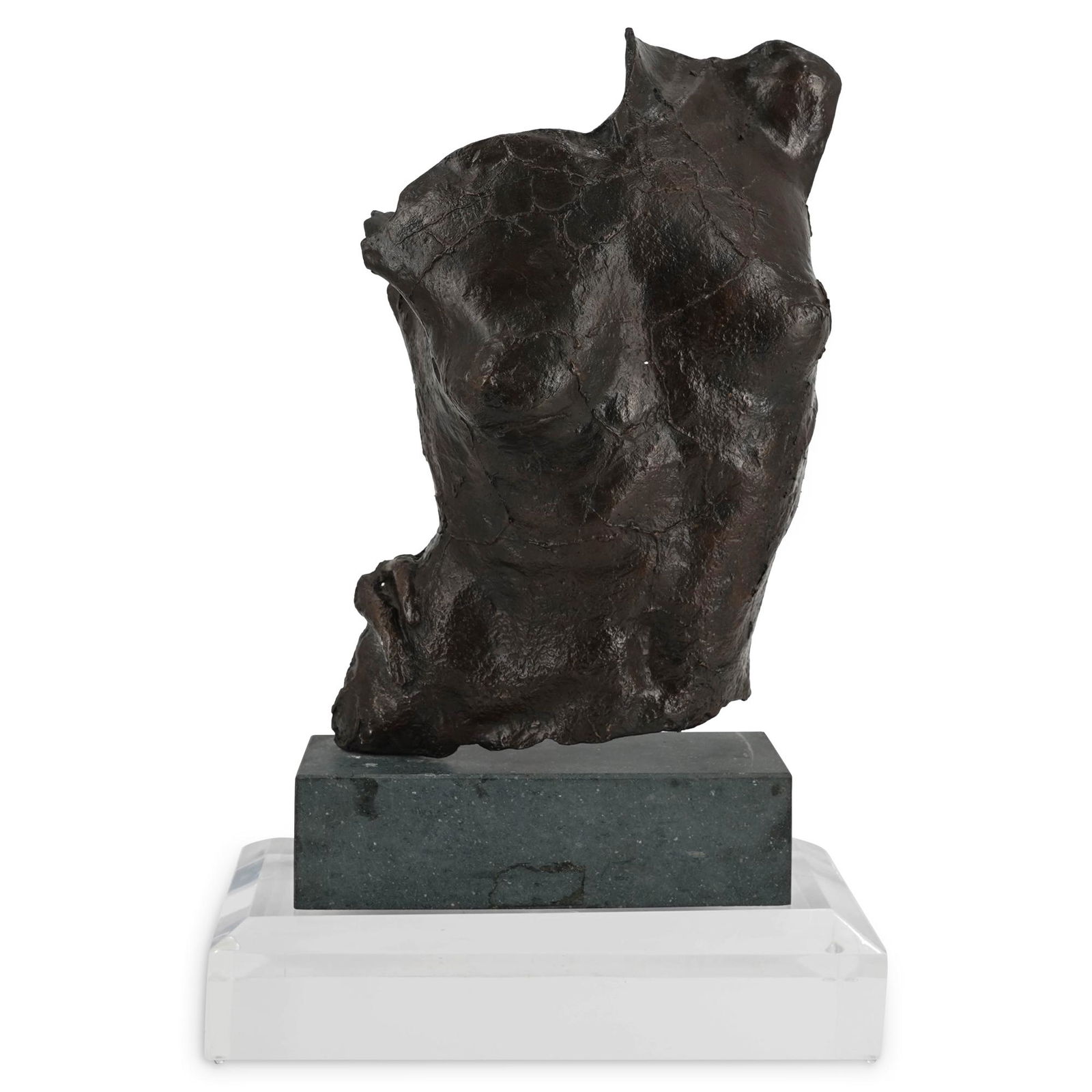 Brutalist Style Torso Bronze Sculpture (1 of 5)