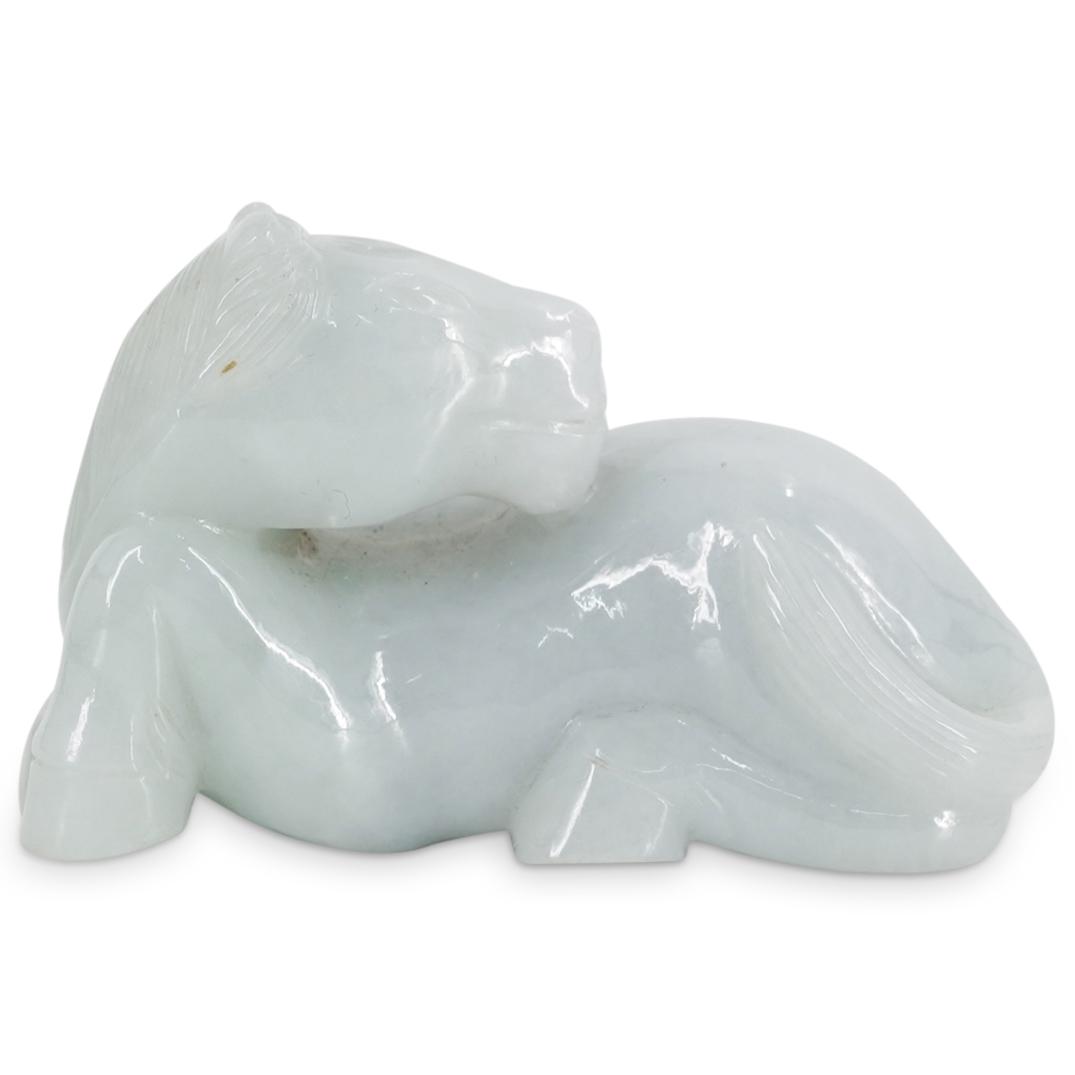 Antique Chinese Carved Jadeite Horse (1 of 5)