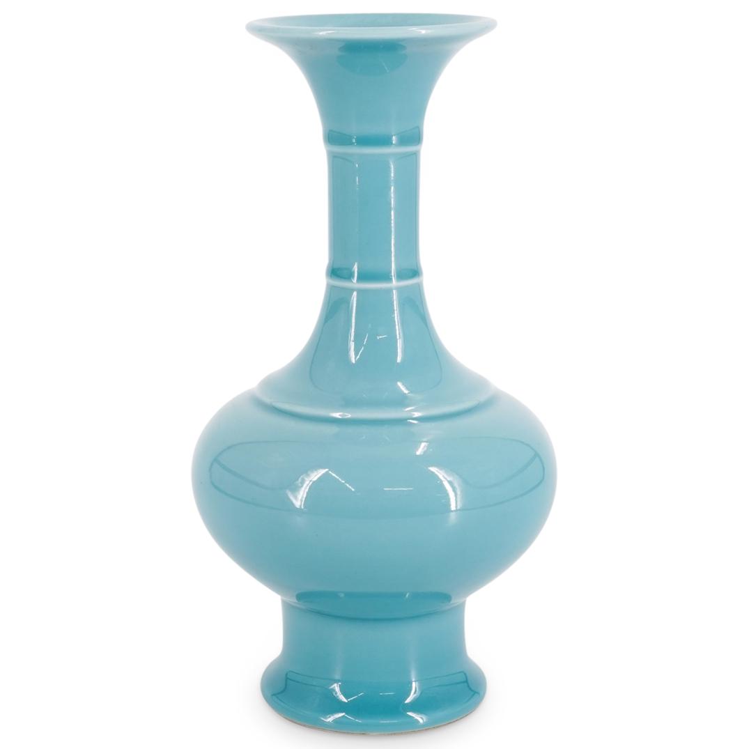 Antique Fine Chinese Claire De Lune Porcelain Vase (1 of 6)