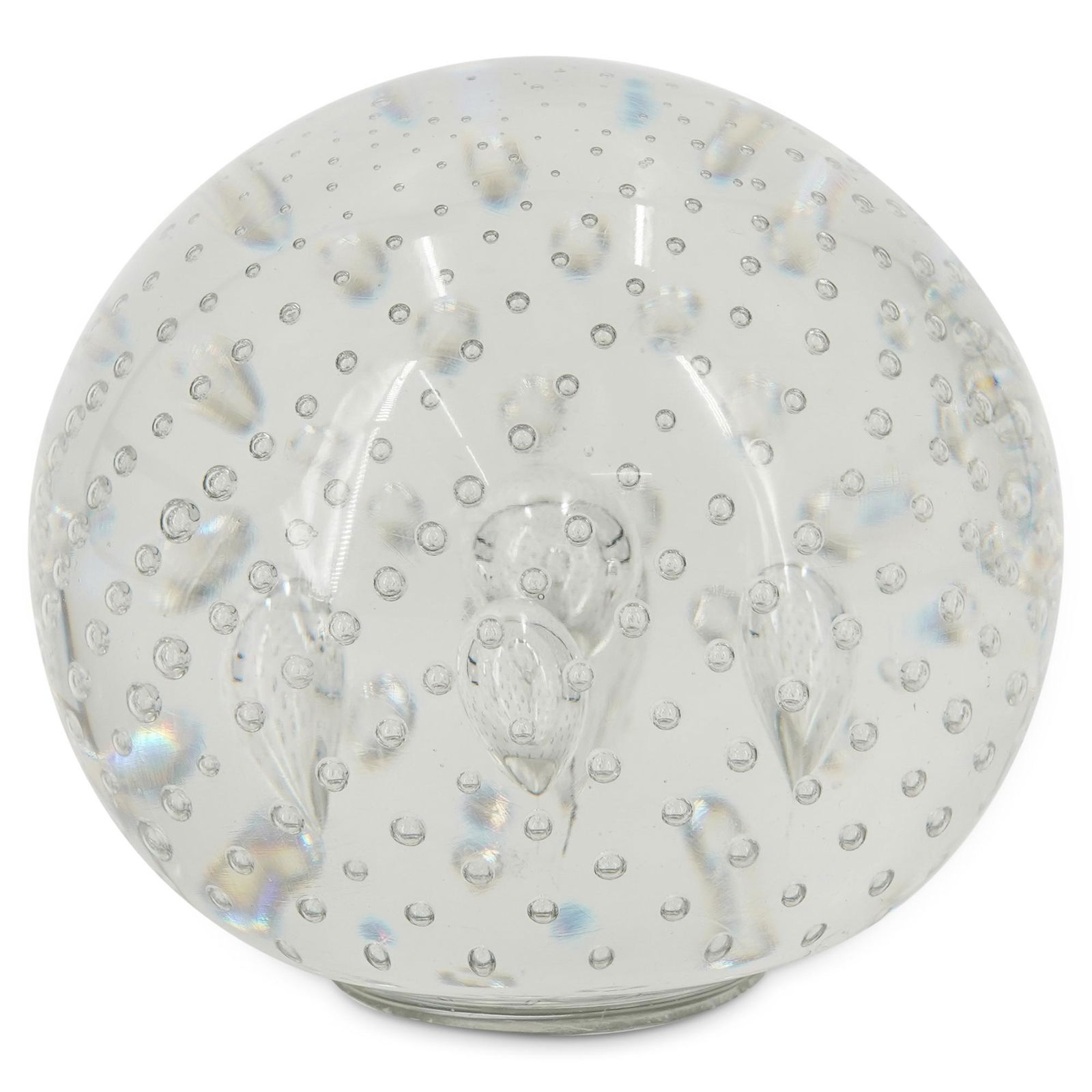 Steuben Controlled Bubble Luminor Paperweight (1 of 3)