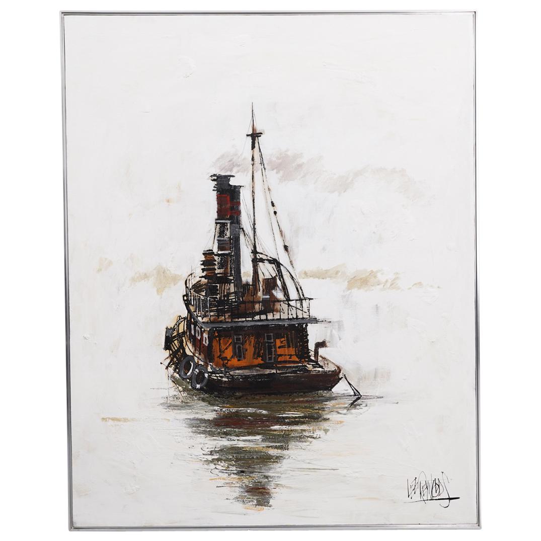 Lee Reynolds (American, 20th Century) Oil on Canvas Painting (1 of 6)