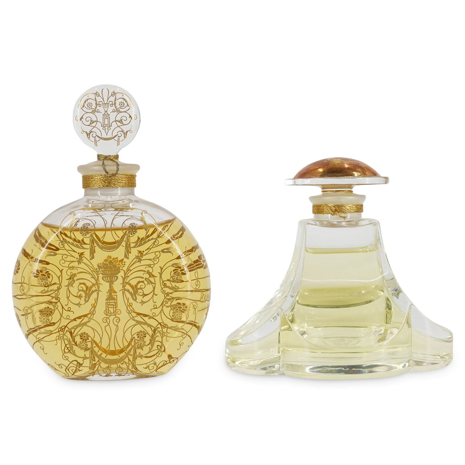 (2 Pc) Baccarat Annick Goutal "Eau D'Hadrien" Perfume Bottles (1 of 7)