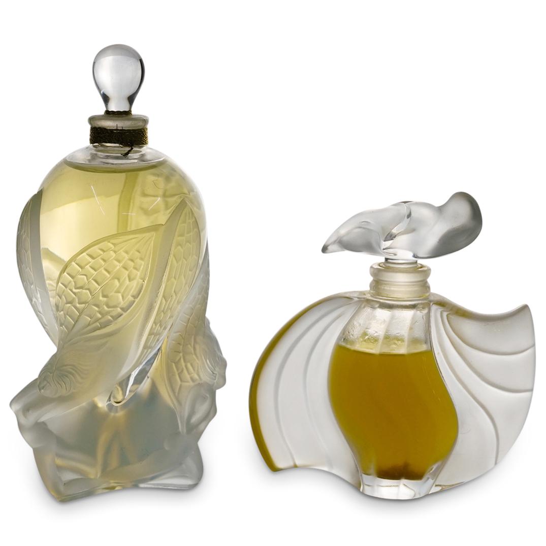 (2 Pc) Lalique "Les Elves & L'Air du Temps" Perfume Bottles (1 of 6)