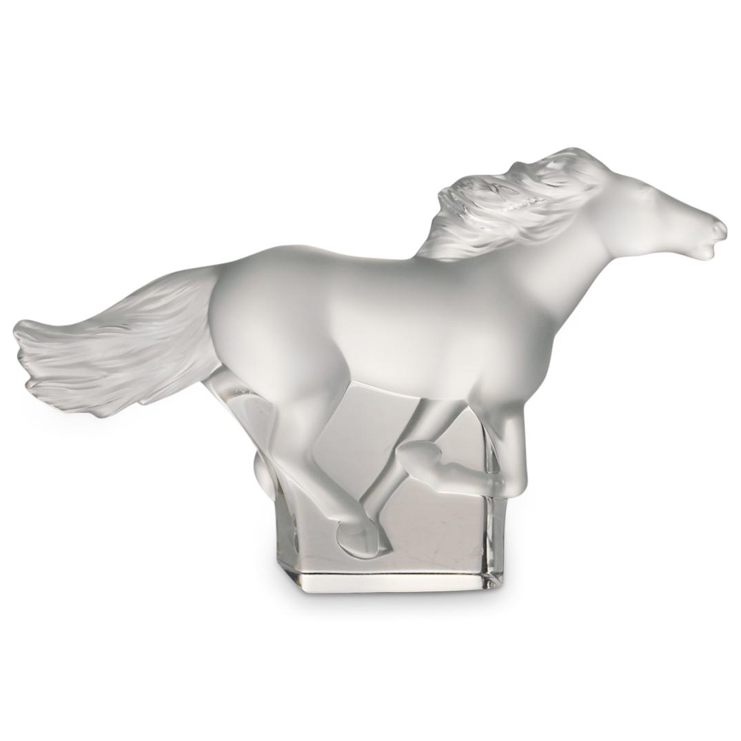Lalique Crystal "Kazak" Horse Paperweight (1 of 4)