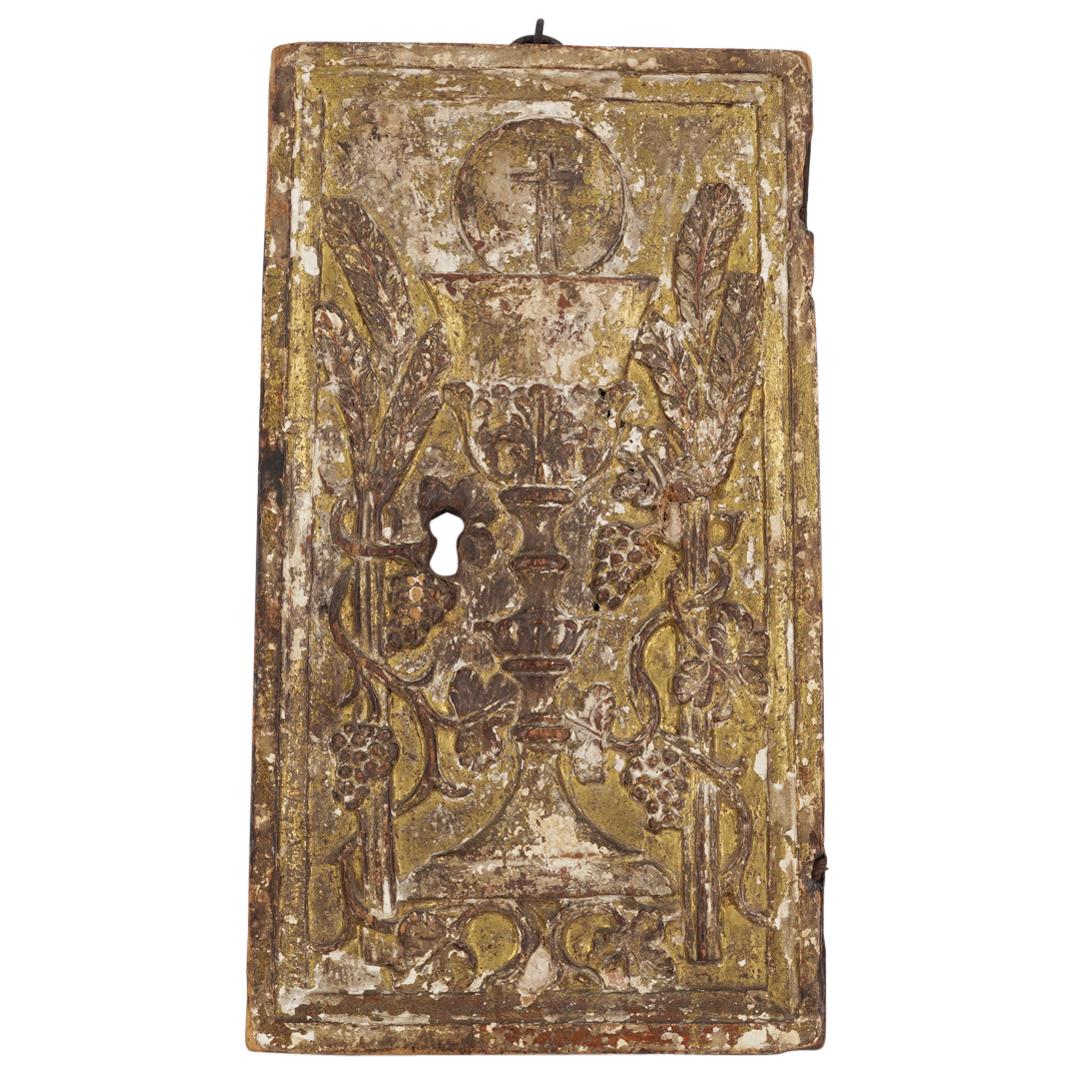 Antique Italian Giltwood Tabernacle Door (1 of 6)