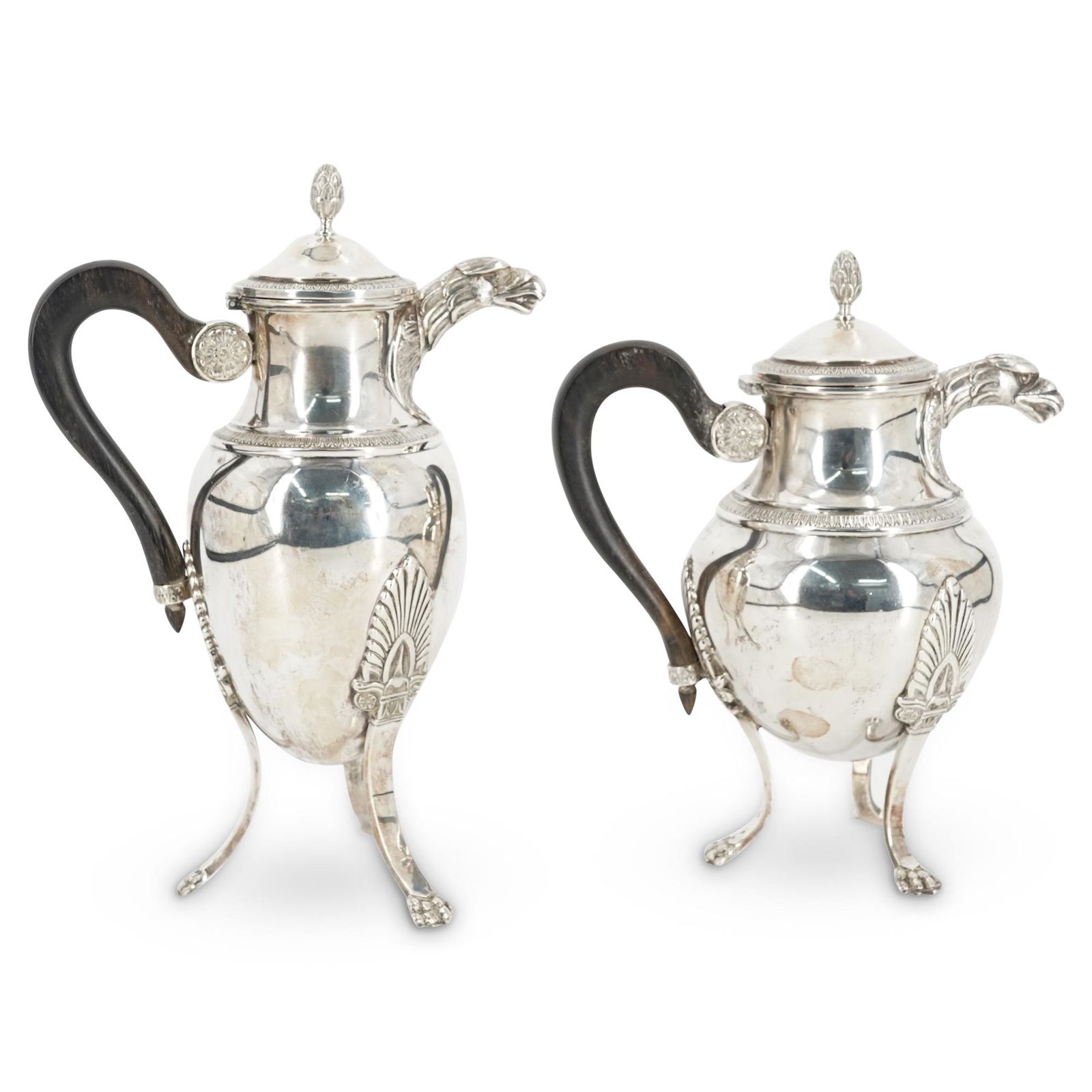 (2 Pc) Antique French Silver Plated Tea & Coffee Serving Set (1 of 10)