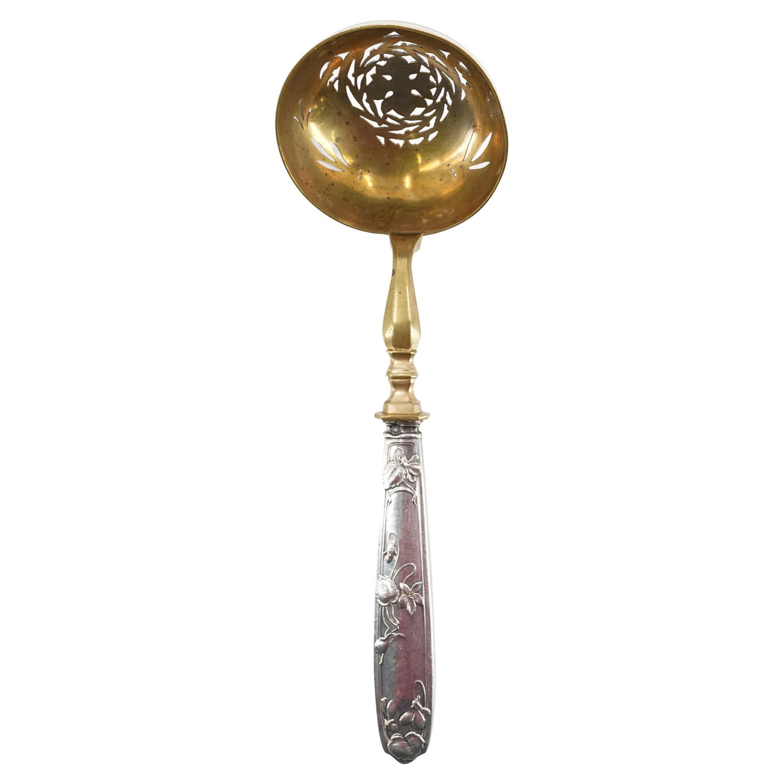 Silver & Brass Handled Tea Strainer (1 of 5)