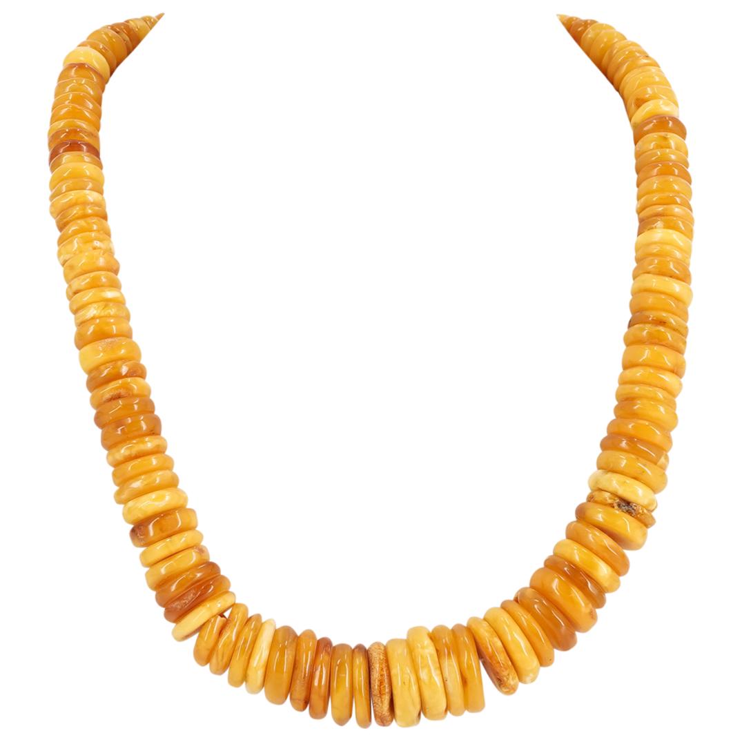 Antique Natural Baltic Amber Bead Necklace (1 of 3)