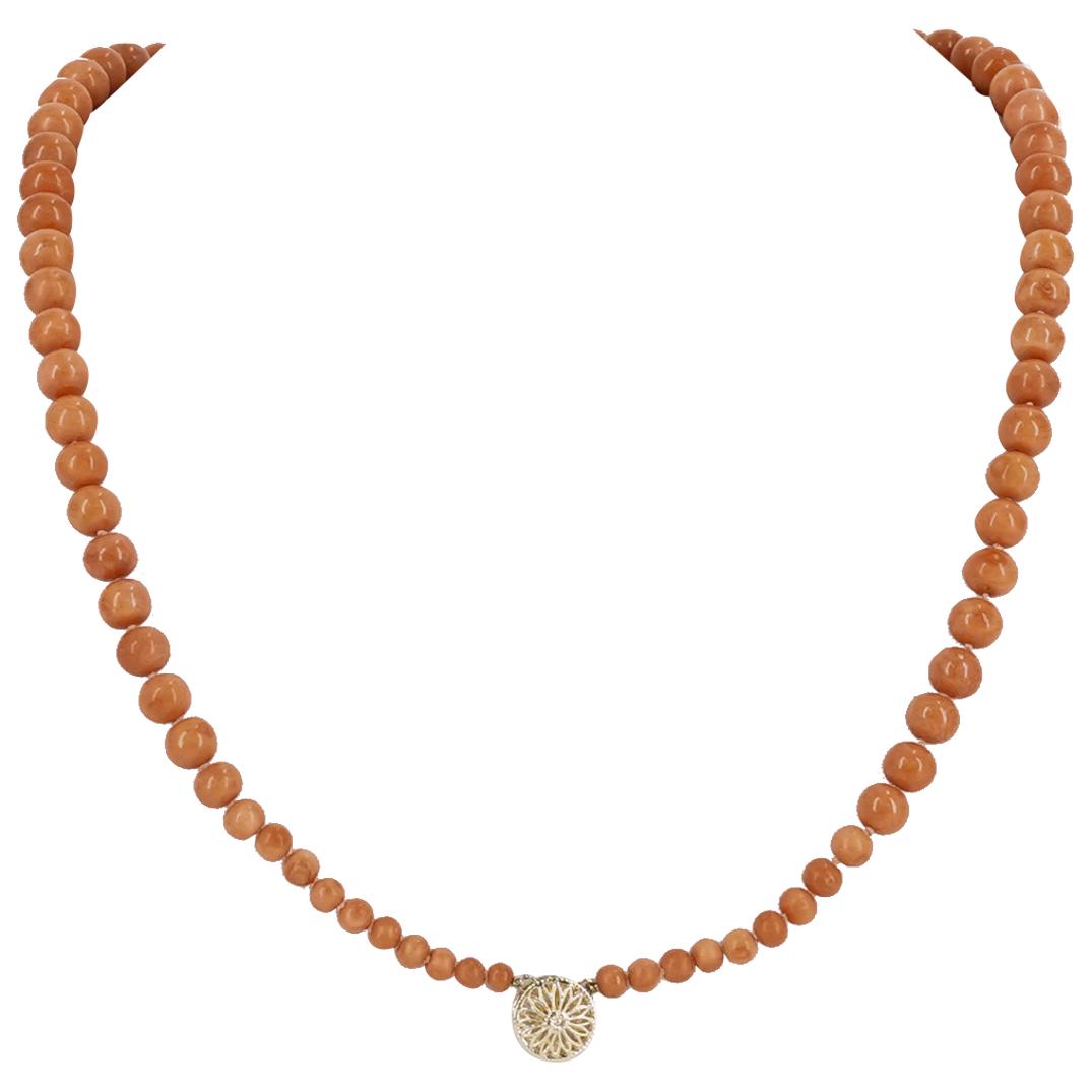 14K Yellow Gold & Coral Necklace (1 of 5)