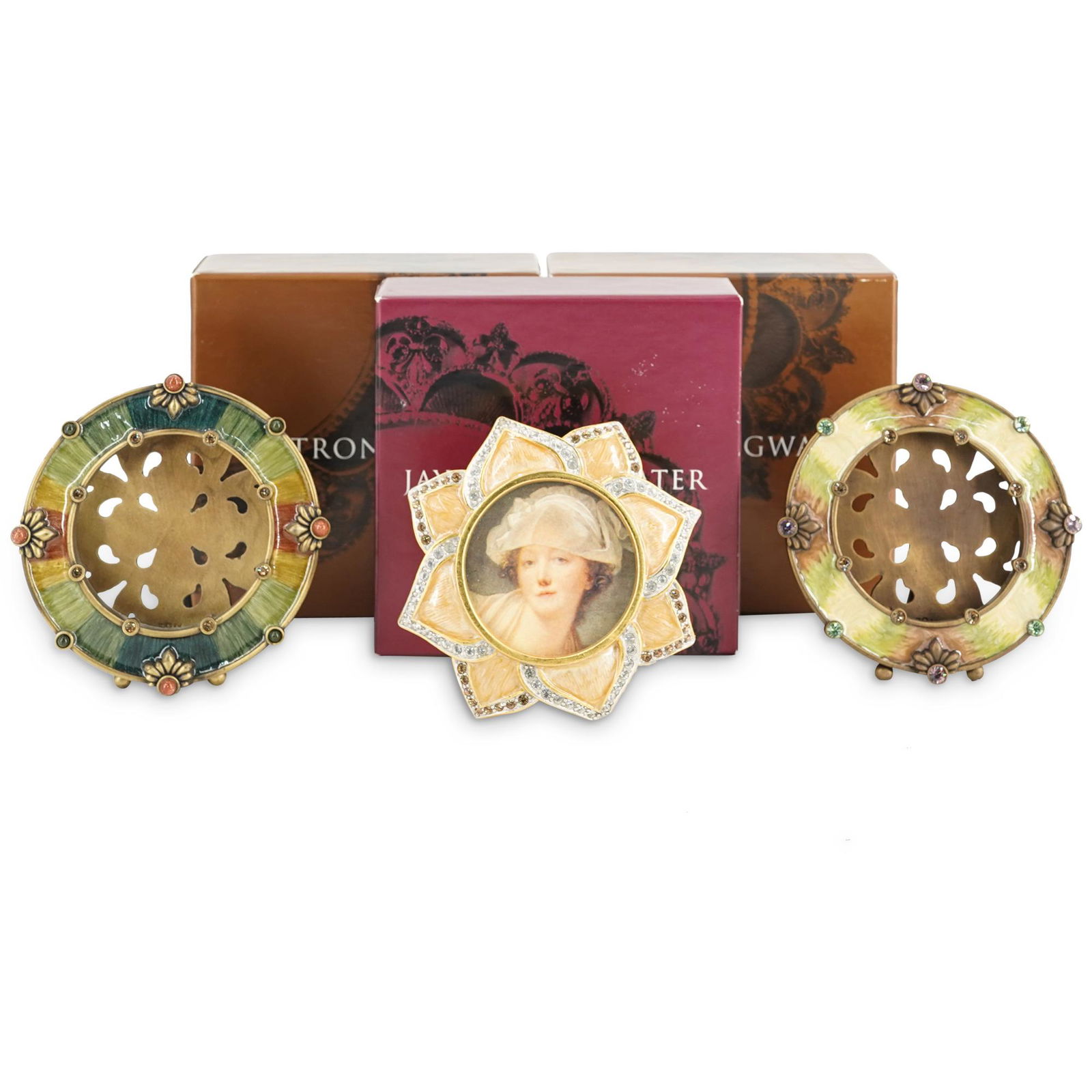 (3pc) Jay Strongwater Desk Picture Frames (1 of 10)