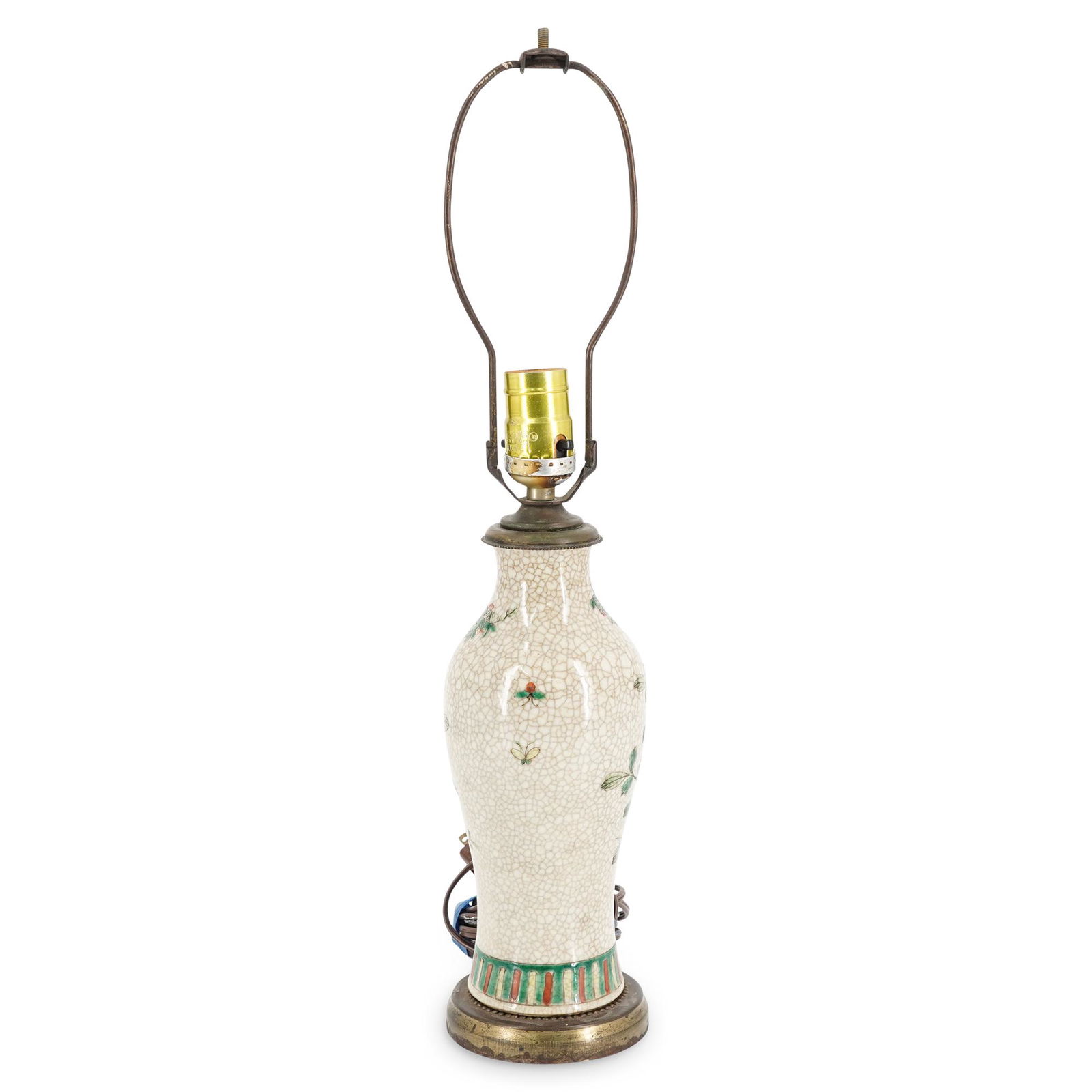 Vintage Japanese Satsuma Porcelain Vase Lamp (1 of 6)