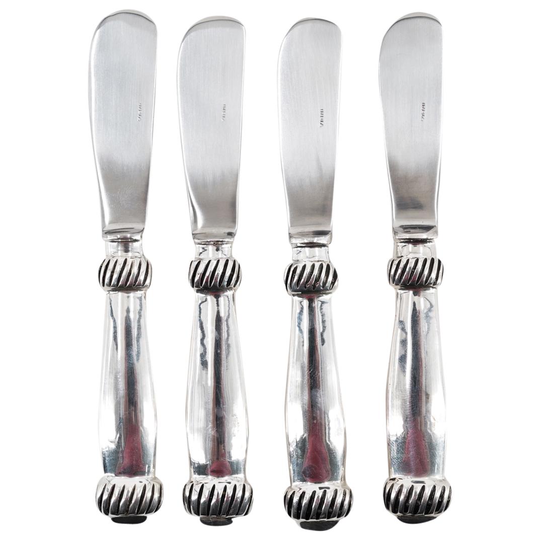 (8Pc) Spreading Knives in Wood Boxes (1 of 4)