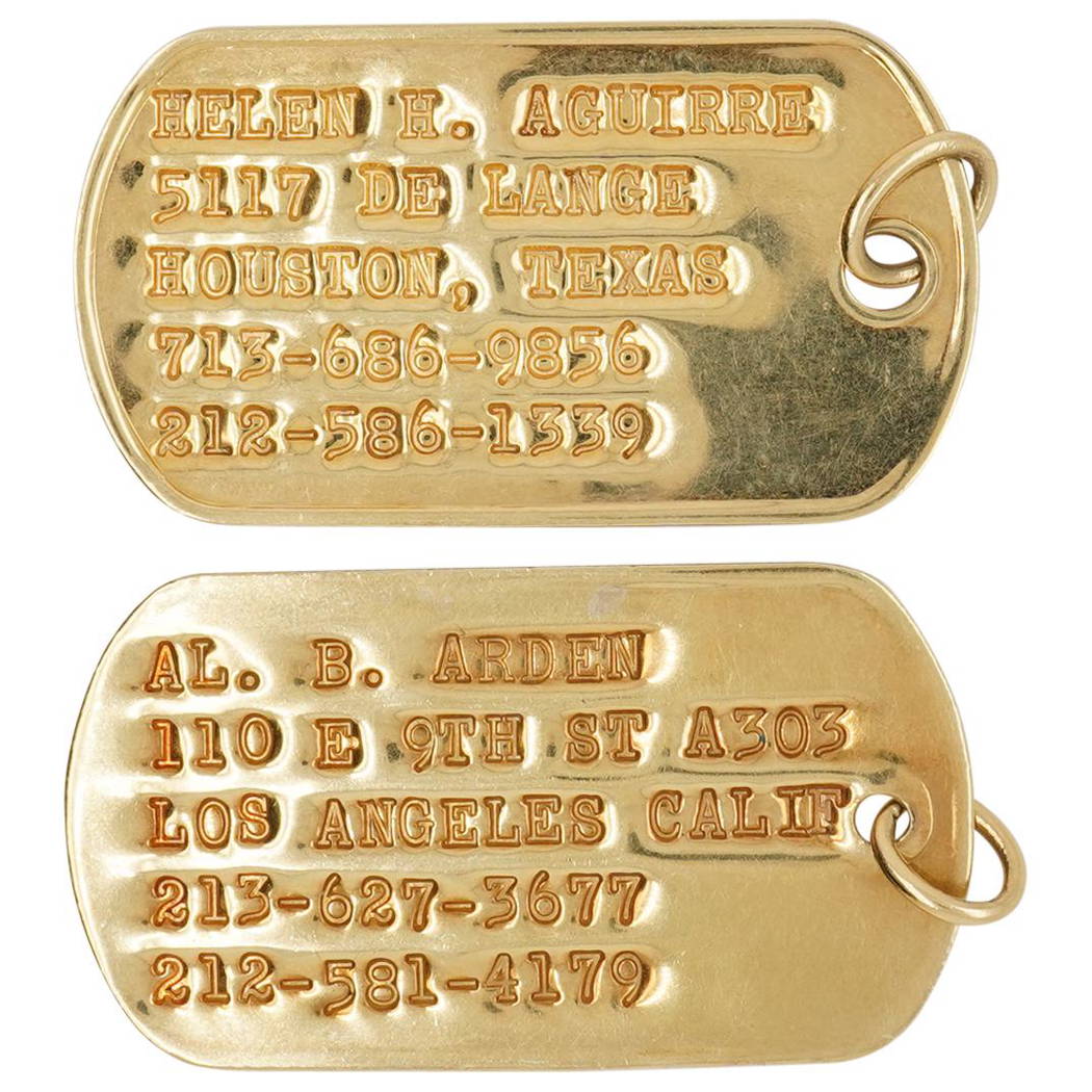 Cartier dog tag Clearance