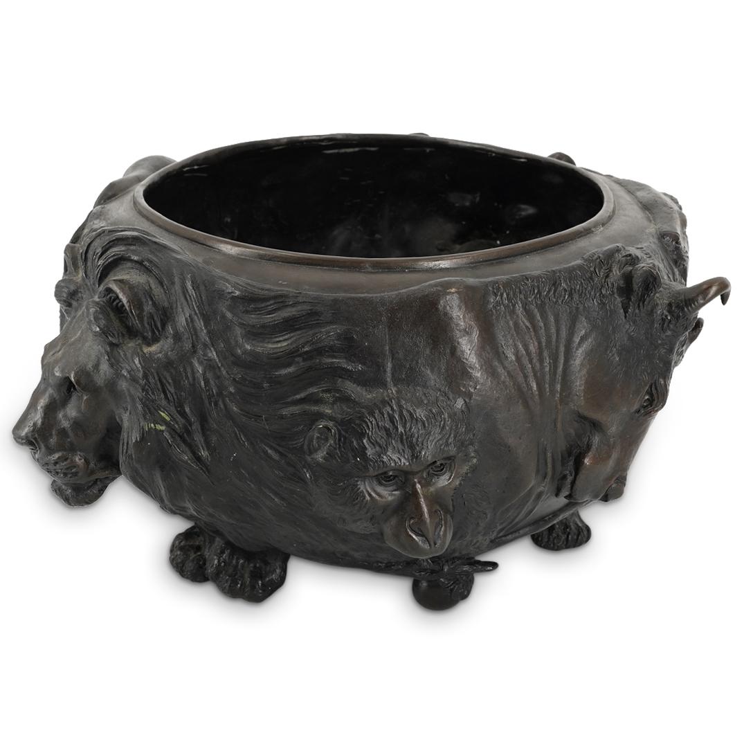 Japanese Meiji Bronze Animal Form Planter (1 of 11)