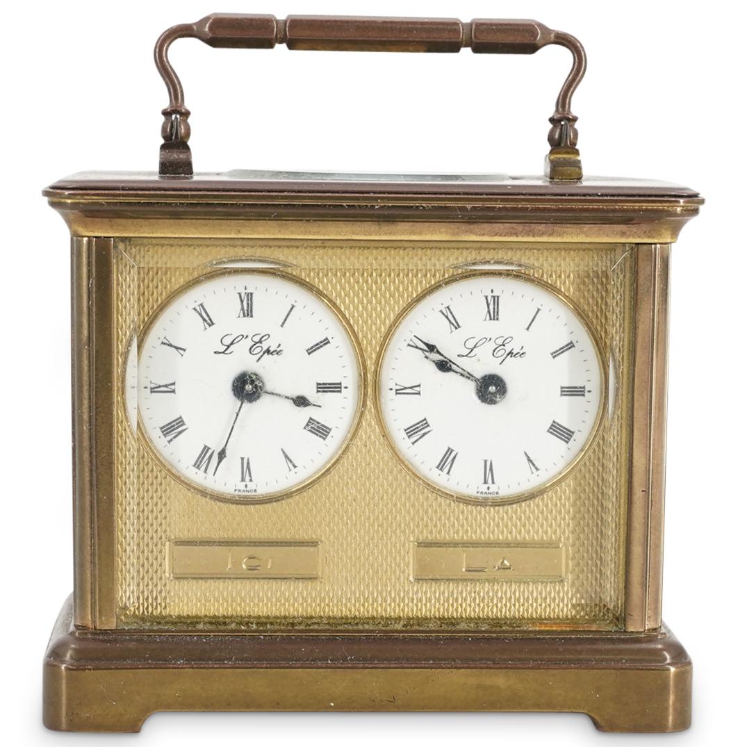 L'Epee France Miniature Dual Carriage Clock (1 of 8)