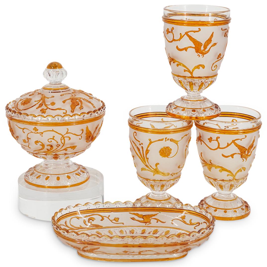 (5 Pc) Baccarat Crystal Glass And Bowl Set (1 of 8)
