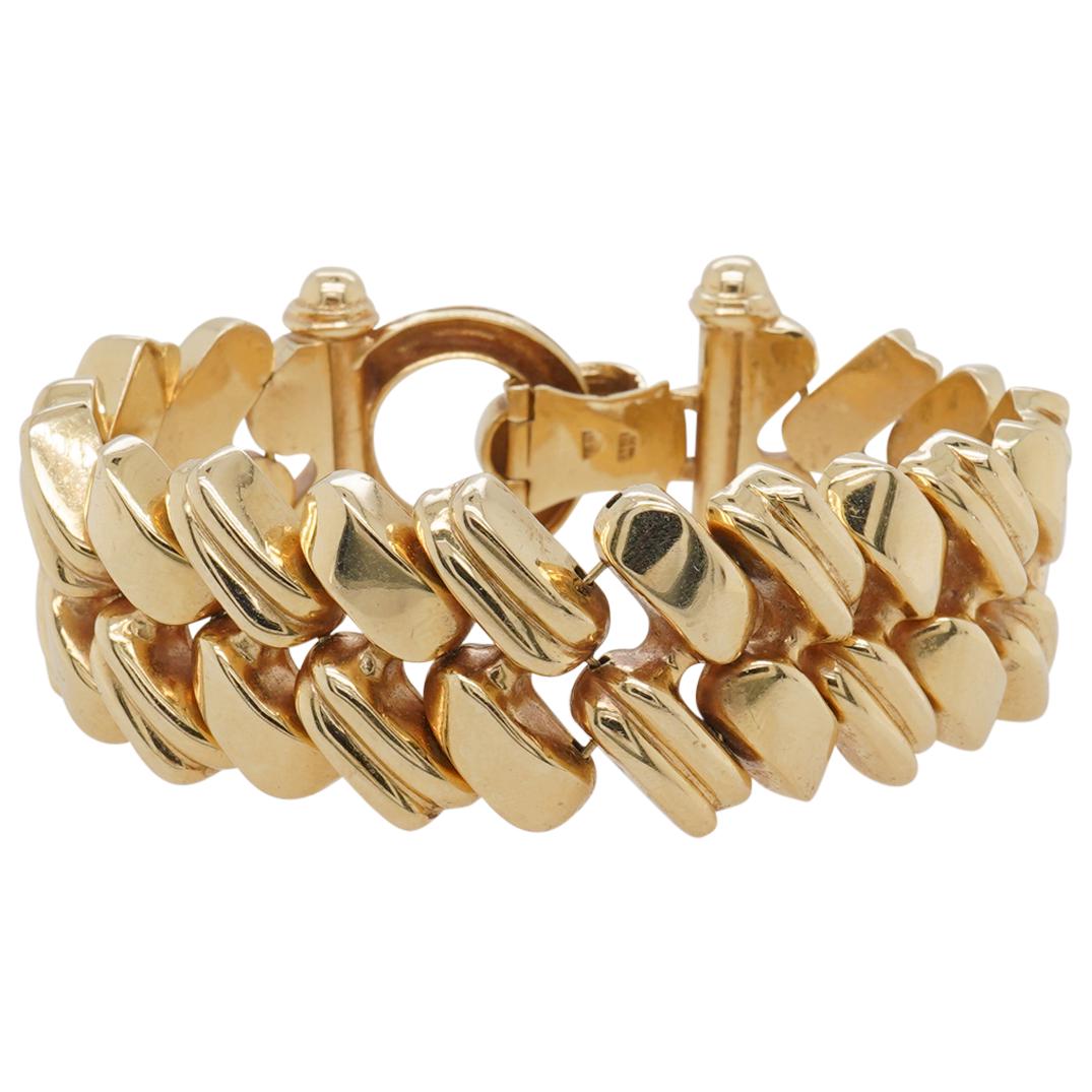 Retro Italian 14k Gold Link Bracelet (1 of 4)
