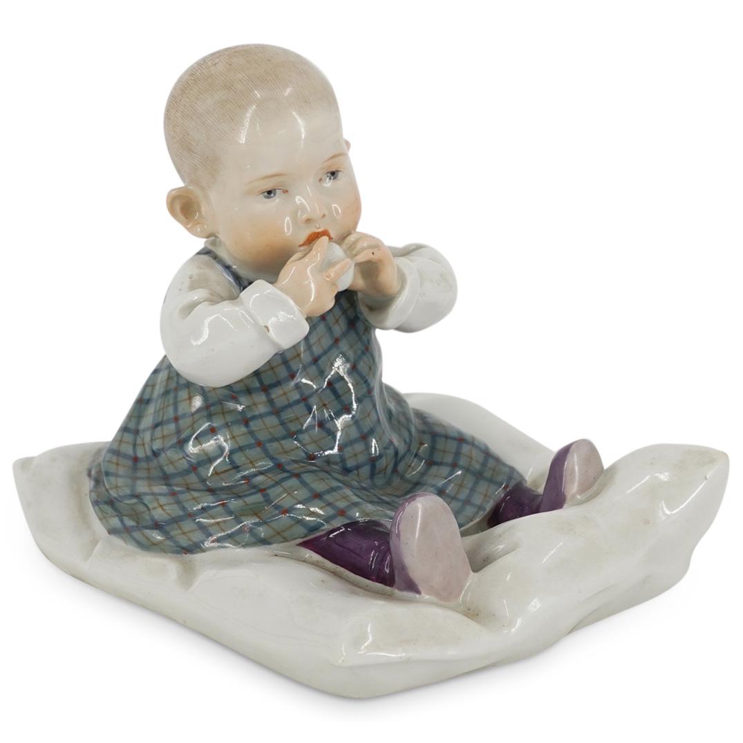 Meissen Konrad Hentschel Porcelain Feeding Baby (1 of 5)