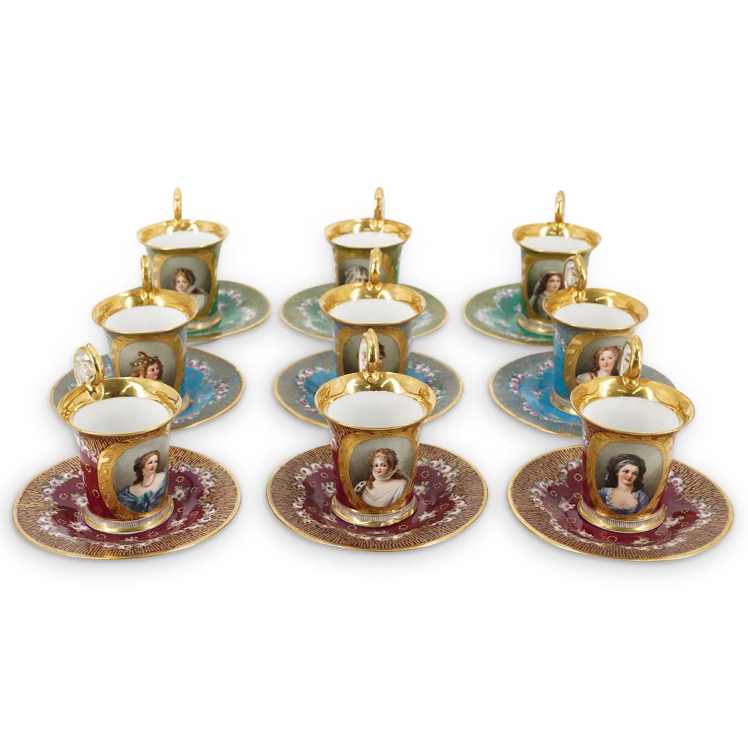 (18Pc) Sevres Jacob Petit Porcelain Tea Service (1 of 13)