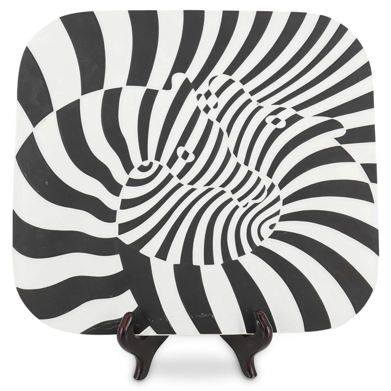 Rosenthal Victor Vasarely "Zebra" Charger Dish (1 of 6)