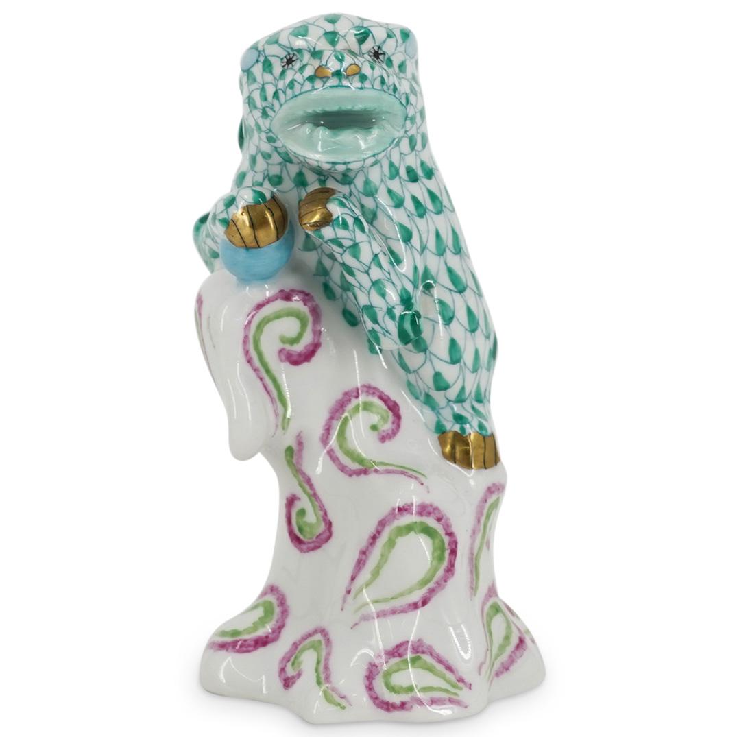 Herend Porcelain Green Fishnet Foo Dog (1 of 6)