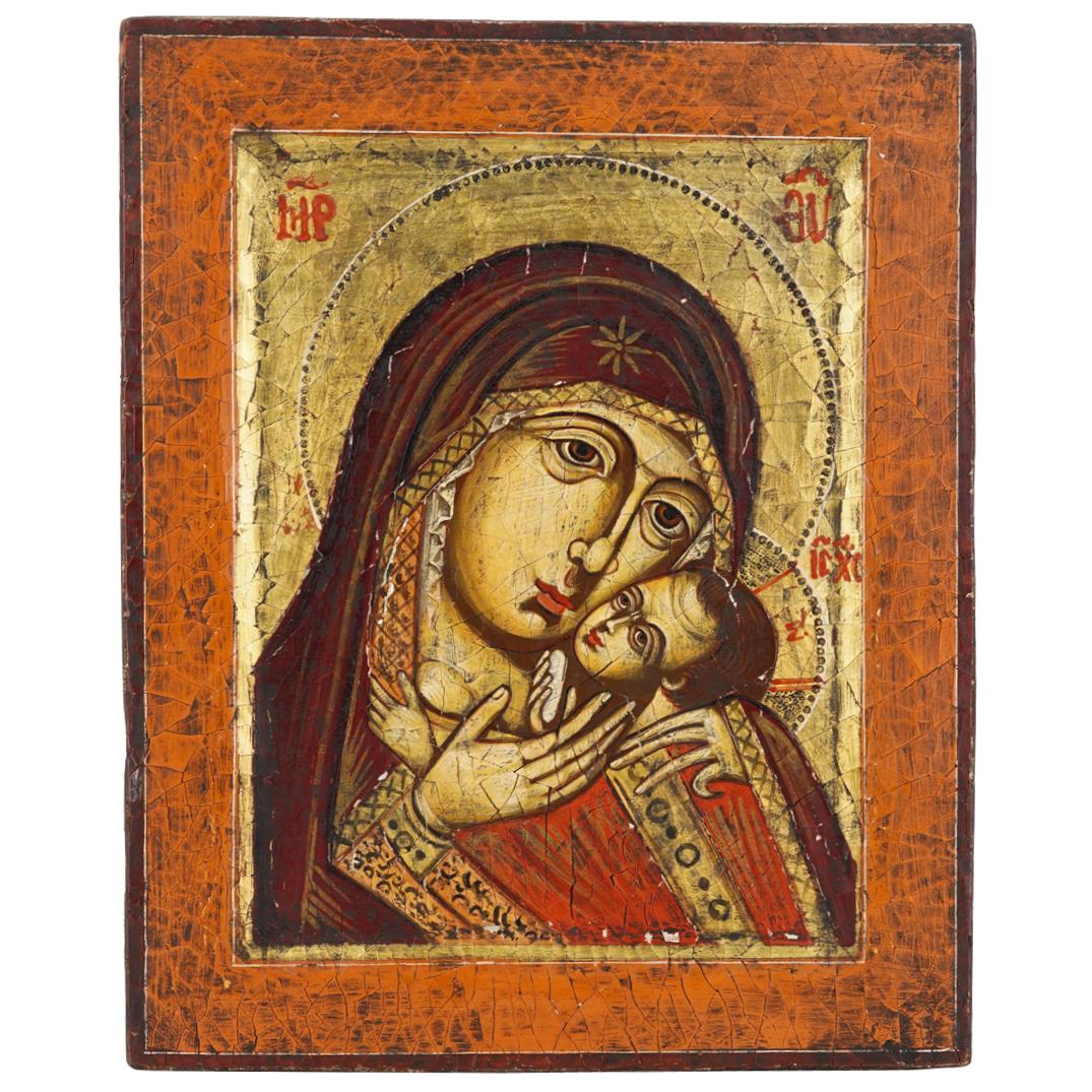Antique Religious Icon, Mother of God (1 of 7)