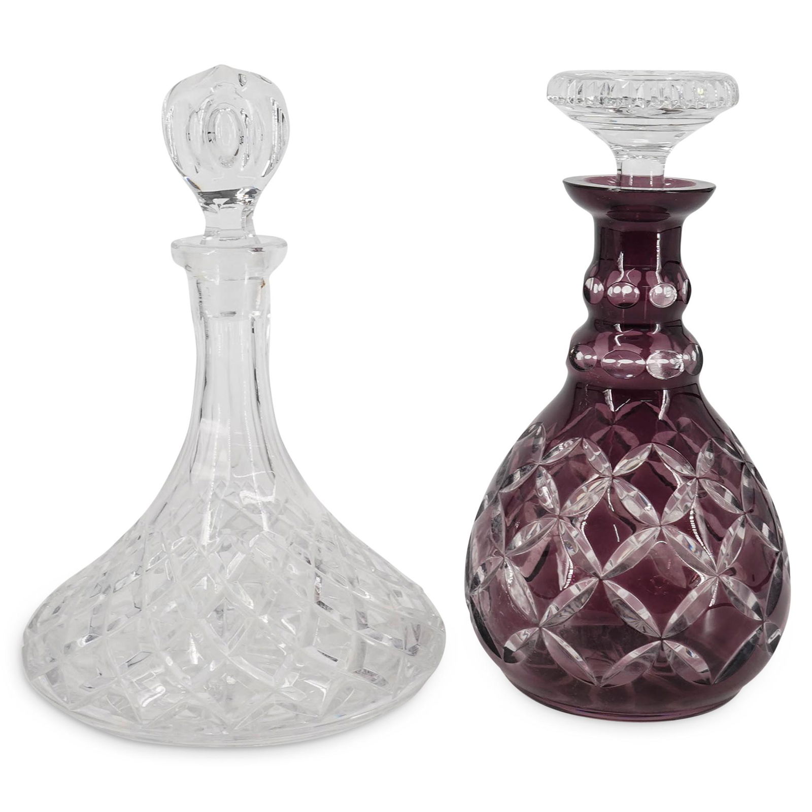 (2Pc) Cut Crystal Decanters (1 of 9)