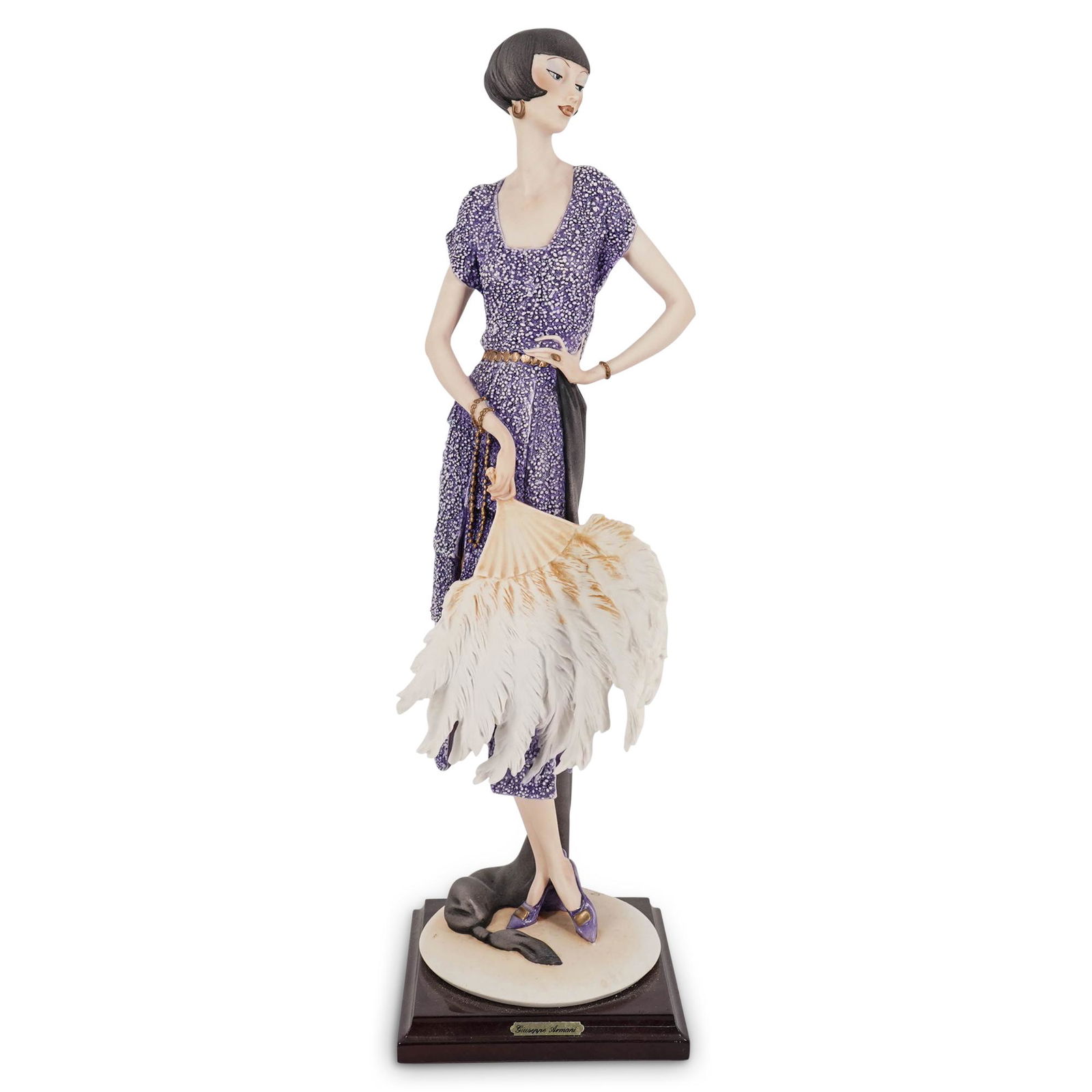 Limited Edition G. Armani Capodimonte 1989 "Lady w/ Fan" Figurine (1 of 7)