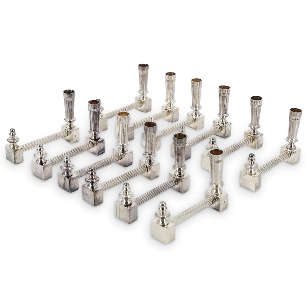 (12Pc) Orbrille Art Deco Silver Plated Cigarette Knife Rests (1 of 6)