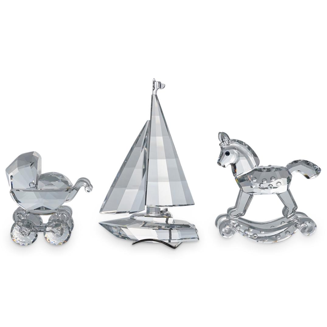 (3 Pc) Swarovski Crystal "When We Were Young" Figurines Set (1 of 5)