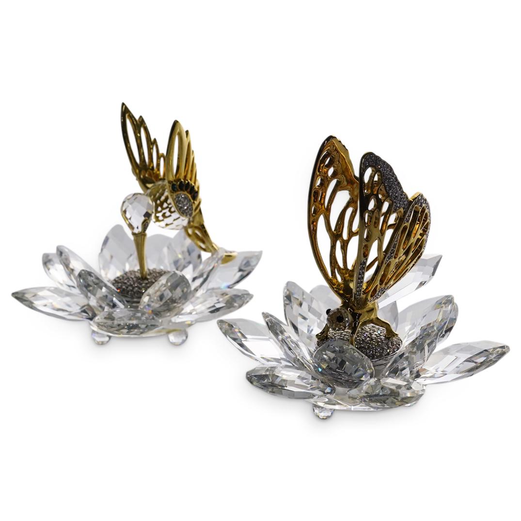 (2 Pc) Swarovski Crystal "Crystal In Flight" Winged Creatures Figurines (1 of 6)