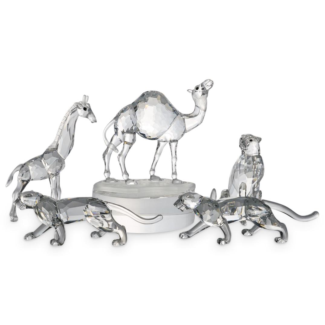 (5 Pc) Swarovski Crystal "African Wildlife" Animal Figurines (1 of 9)