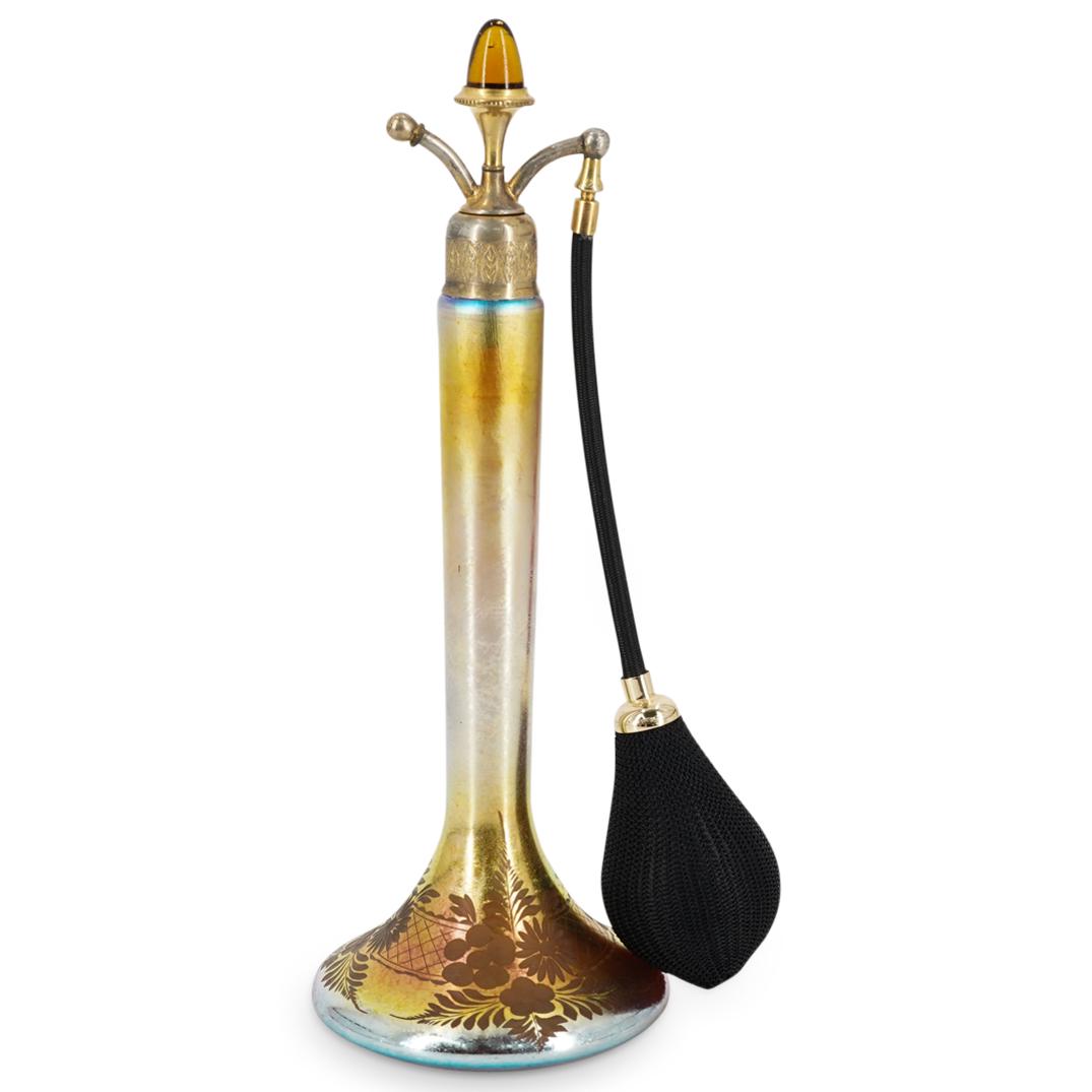 Steuben DeVilbiss Gold Aurene Atomizer Perfume Bottle (1 of 6)