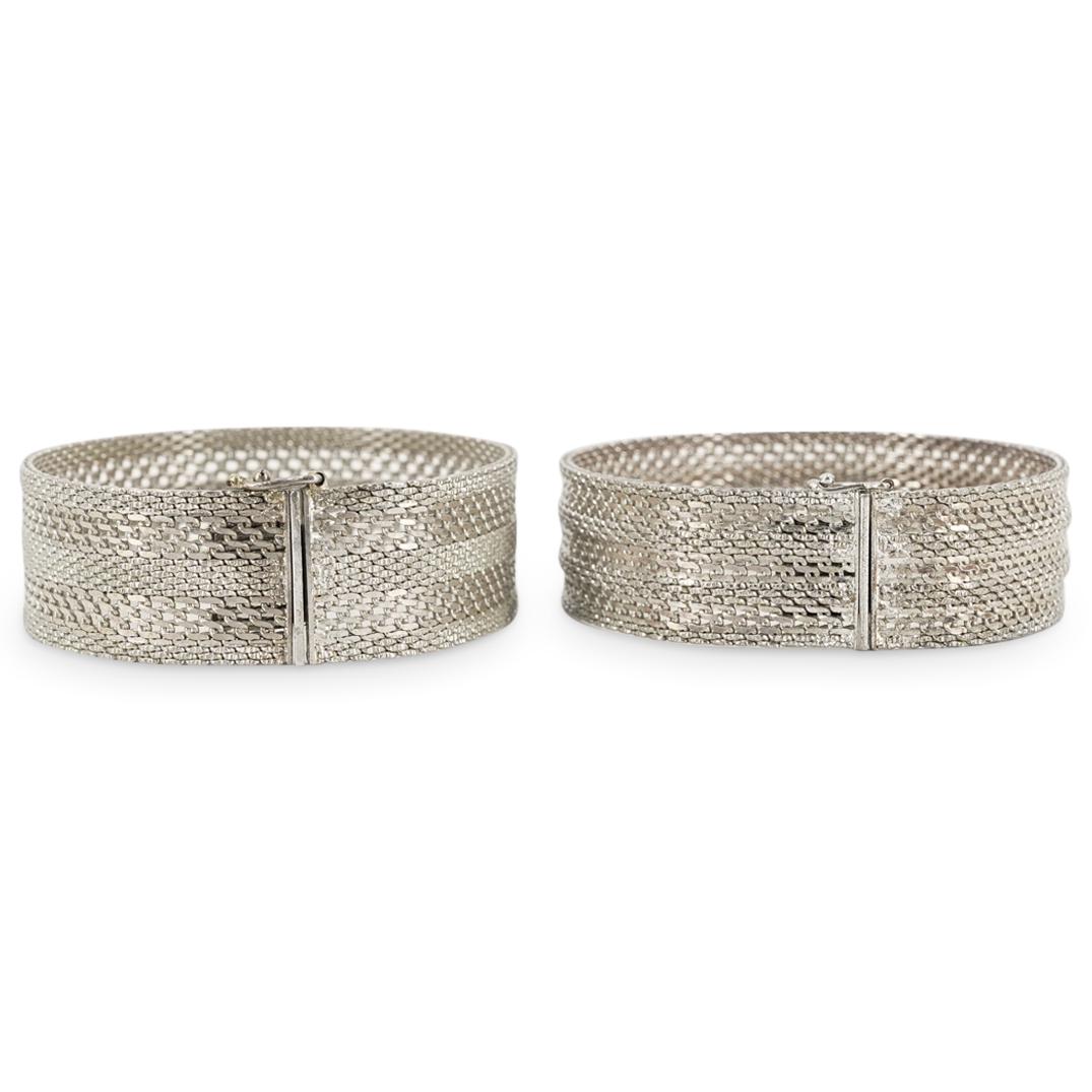 (2 Pc) German 925 Sterling Silver Bracelets (1 of 5)