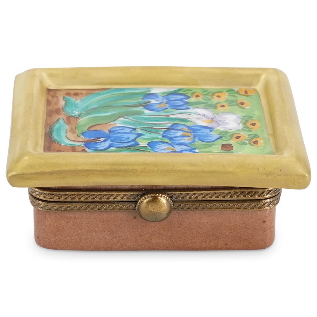 Limoges Porcelain Vincent Van Gogh "Irises" Trinket Box (1 of 7)