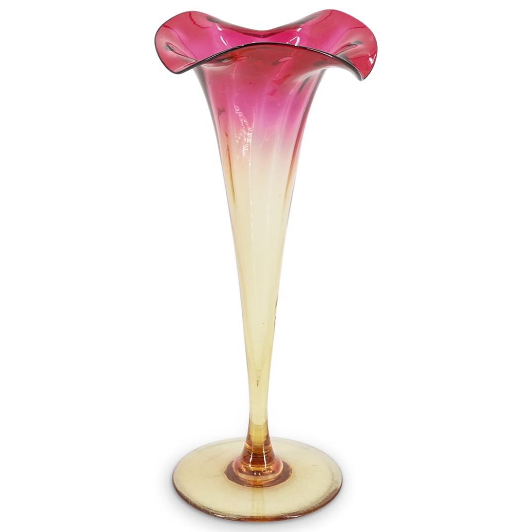 Antique Libbey Glass Amberina Vase (1 of 5)