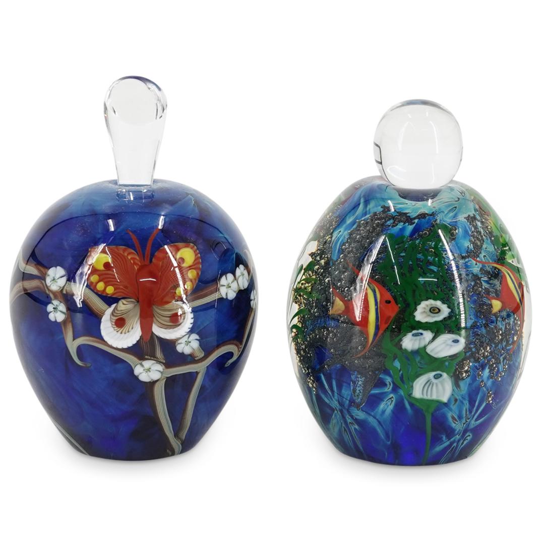 Pair Of Zellique Studio Art Glass Perfume Bottles (1 of 6)