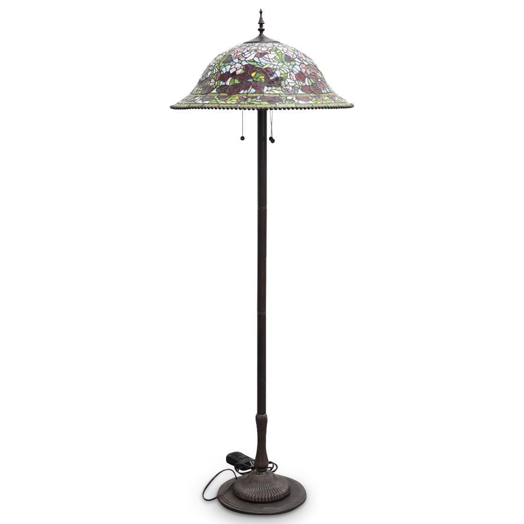 Tiffany Style Stained Glass Floor Lamp (1 of 4)