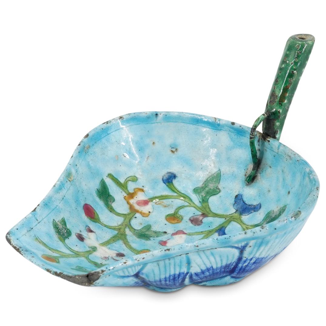 Antique Chinese Metal Enamel Tea Scoop (1 of 4)