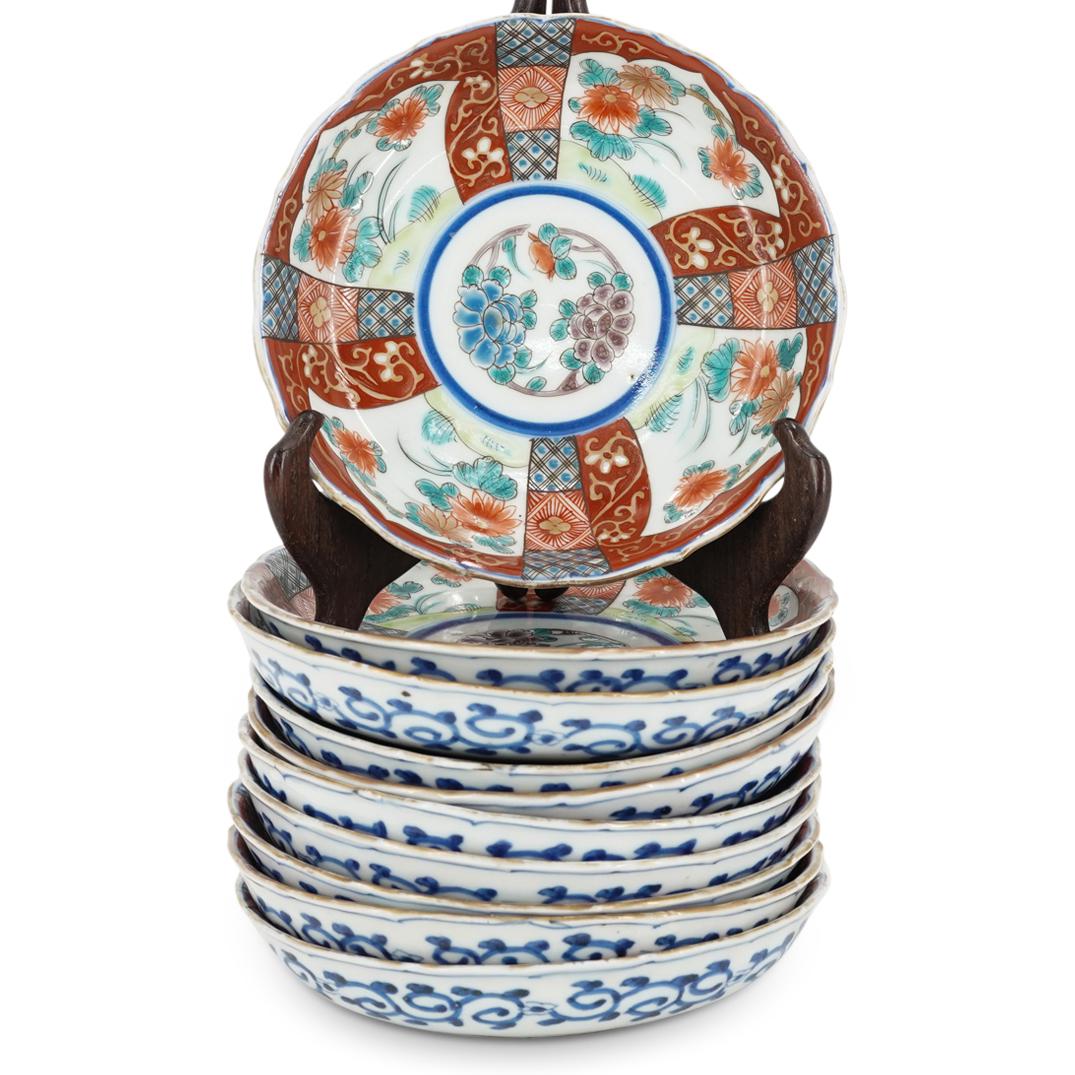 (10 Pc) Japanese Imari Porcelain Small Bowl Dishes (1 of 5)