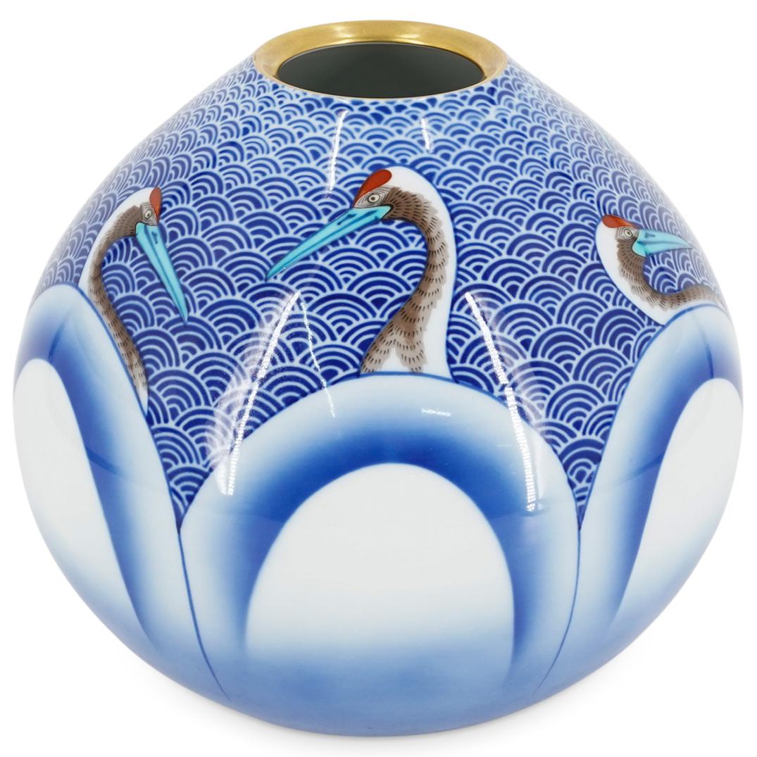 Japanese Painted Porcelain Vase (1 of 5)