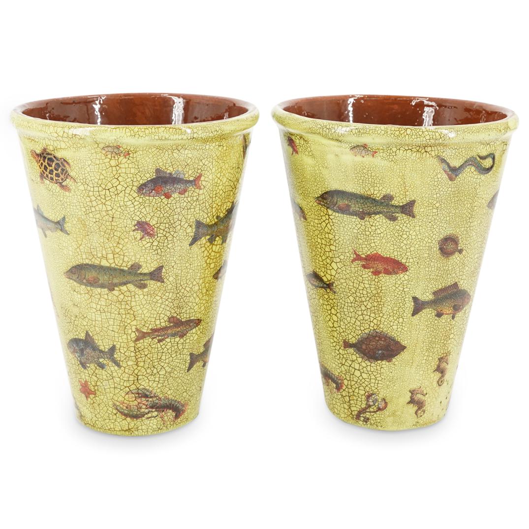 Pair Of Signed Limited Edition John Weslyk Vases (1 of 6)