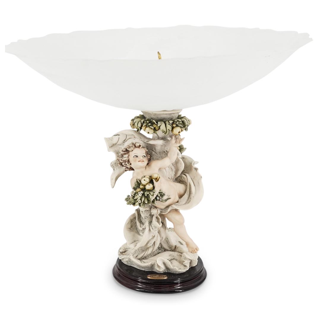 Giuseppe Armani Porcelain & Glass Putti Figural Centerpiece (1 of 8)