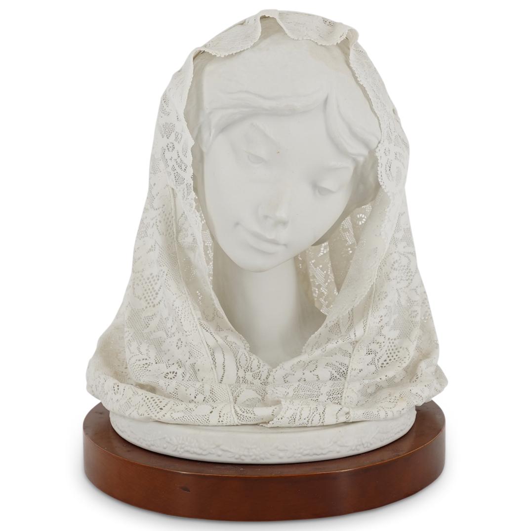 Lladro Biscuit Porcelain Madonna Bust (1 of 5)